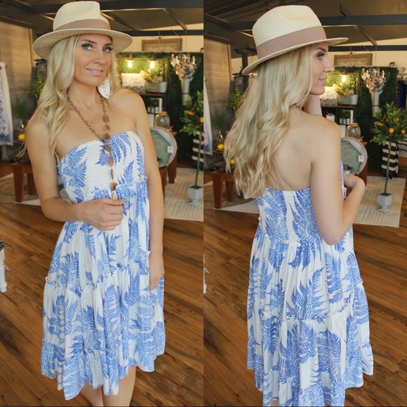 Tropical Print Tiered Maxi Skirt/Dress - Picture 2 of 2